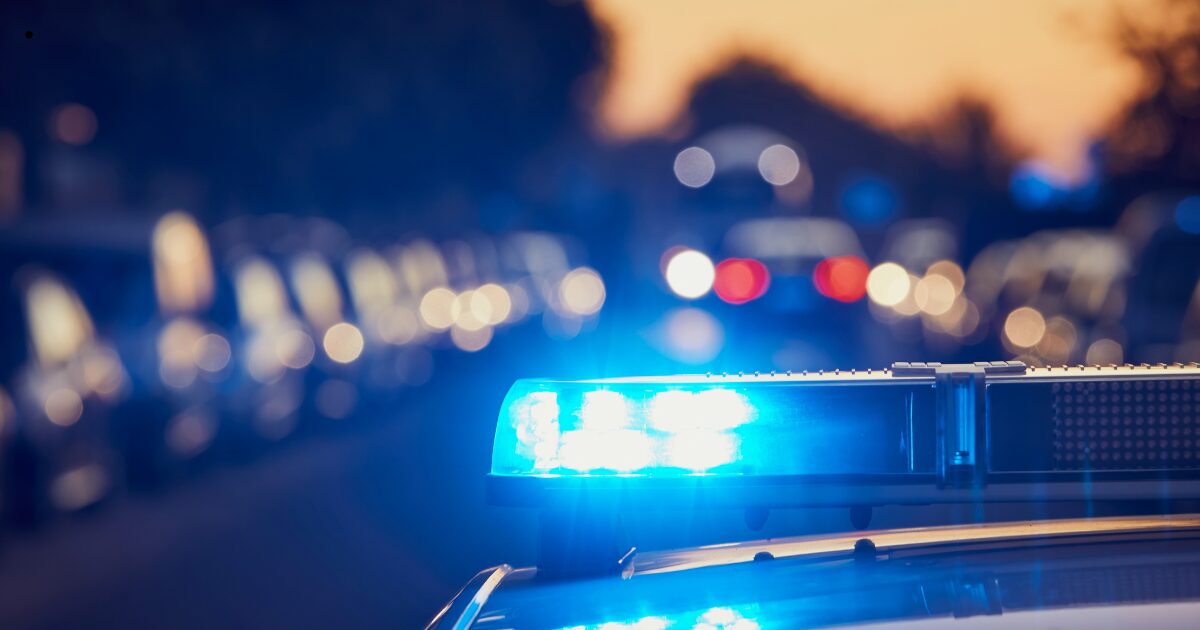 Polizeiabsperrung am Einsatzort in Halle (Saale)